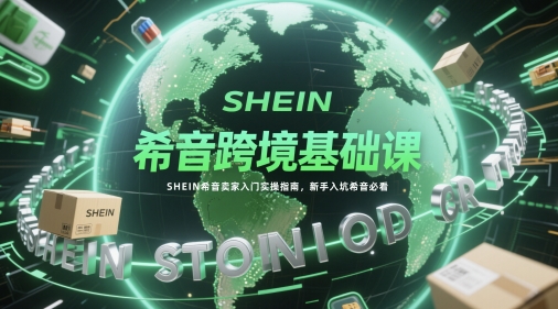 希音跨境基础课，SHEIN希音卖家入门实操指南，新手入坑希音必看-多金网赚网