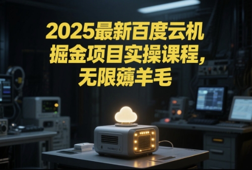 2025最新百度云机掘金项目实操课程单窗口保底5-10元月收益单窗口150+【揭秘】-多金网赚