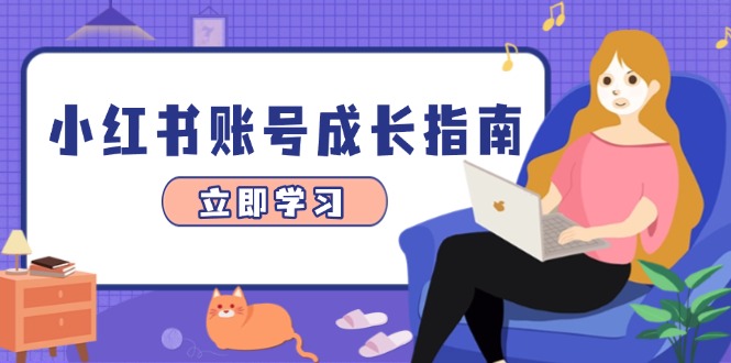 小红书账号成长指南，爆款选题+精准定位+数据分析，系统提升账号变现能力-多金网赚网
