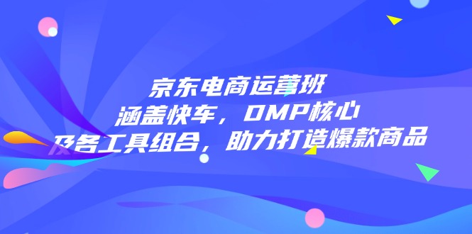 京东电商运营班：涵盖快车，DMP核心及各工具组合，助力打造爆款商品-多金网赚