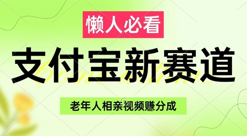 支付宝新赛道，利用老年人相亲视频，挣分成收益，轻松月入过W，操作简单-多金网赚