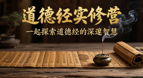 道德经实修营，一起探索道德经的深邃智慧-多金网赚网