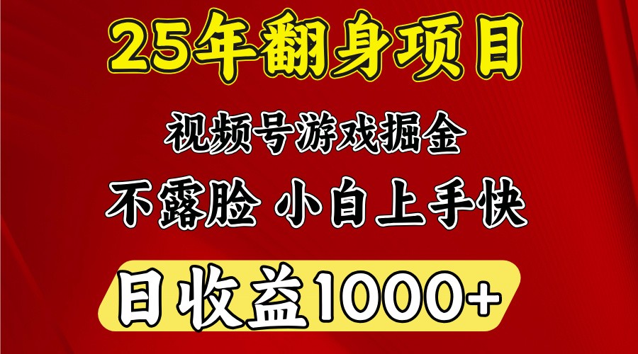 一天收益1000+ 25年开年落地好项目-多金网赚