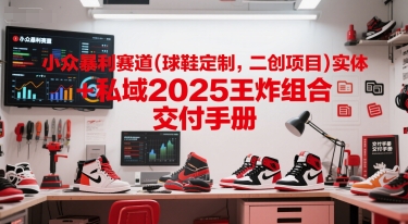 小众暴利赛道(球鞋定制，二创项目)实体+私域2025王炸组合  交付手册-多金网赚