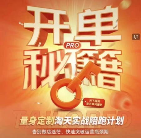 淘宝开单秘籍PRO，量身定制淘天实战陪跑计划，告别做店迷茫、快速突破运营瓶颈期(更新)-多金网赚网