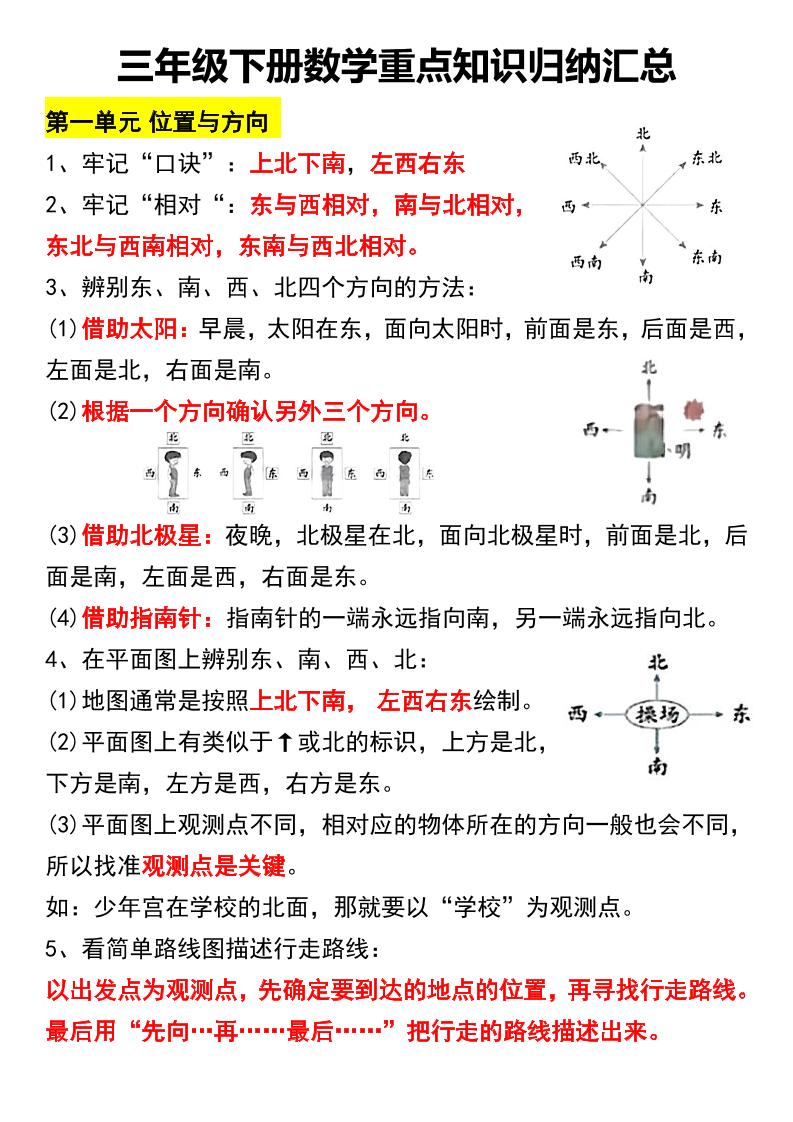 三下数学重点知识归纳汇总-多金网赚