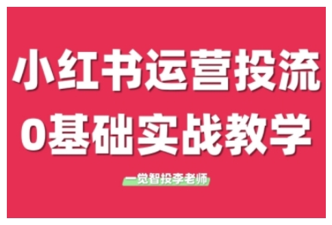 小红书运营投流，小红书广告投放从0到1的实战课，学完即可开始投放(更新)-多金网赚