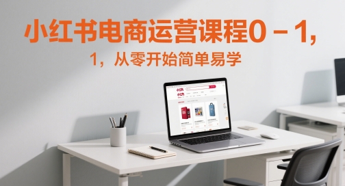 小红书电商运营课程0-1，从零开始简单易学-多金网赚