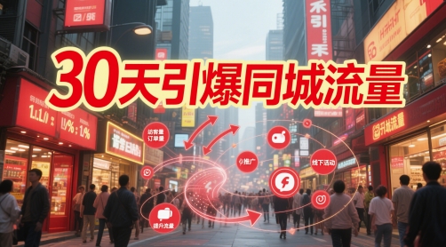 30天引爆同城流量：团购篇 认知篇 流量篇 来客篇 达人篇 老板人设IP篇 投流篇-多金网赚网